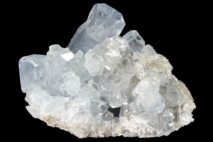 Sky Blue Celestine (Celestite) Crystal Cluster - Madagascar #88323